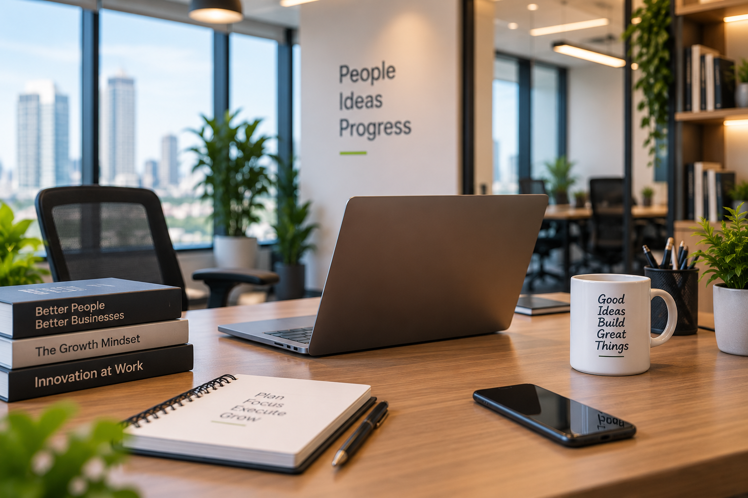 Modern office meeting space